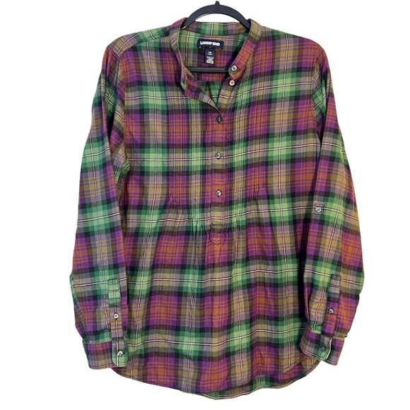 Lands' End Tops - Lands’ End Flannel Top Cabincore (INV 0025)